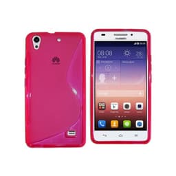 S-Line Silicone Cover til Huawei Ascend G620S : farve - lyserød