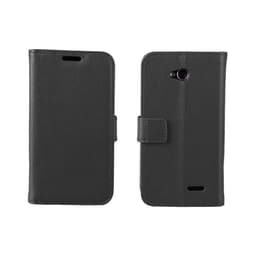 Lompakkokotelo 2-kortti LG L70 / L65 (D280)  - musta