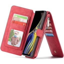 CaseMe Multi Wallet 14-kort Samsung Galaxy Note 9 (SM-N960F)  - rød