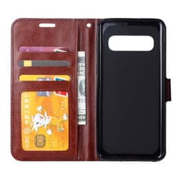 Wallet 3-kort til Samsung Galaxy S10 Plus (SM-G975F)  - brun