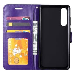 Lommebokdeksel 3-kort Huawei P30 (ELE-L29)  - lilla