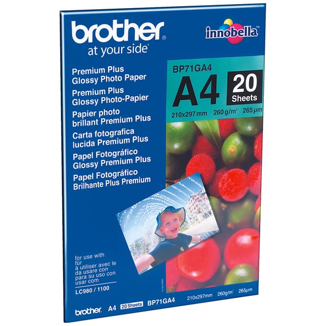 Brother glanset fotopapir BP71GA4