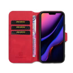 DG-Ming mobilplånbok 3-kort Apple iPhone 11 Pro Max (6.5")  - Röd