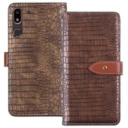 Lompakkokotelo 2-kortti krokotiili Doro 8080 (5,7 ")  - kulta