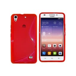 S-Line Silicone Cover til Huawei Ascend G620S : farve - rød