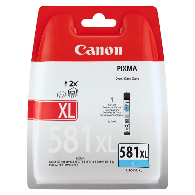 Canon bläckpatron CLI-581XL Cyan