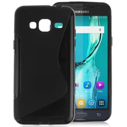 S-Line Silicone Cover til Samsung Galaxy J3 / J3 2016 (SM-J300 / J320F) : farve - sort
