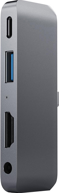 Satechi USB-C Mobile Pro hubi (avaruudenharmaa)