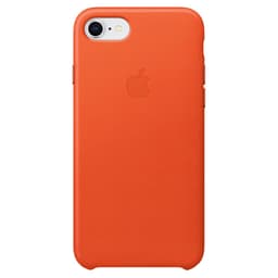 Apple iPhone 7/8 lædercover – bright orange