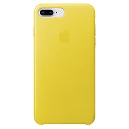 iPhone 7/8 Plus nahkainen suojakuori (keltainen)