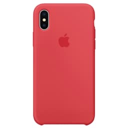 Apple iPhone X silikonikuori (vadelmanpunainen)