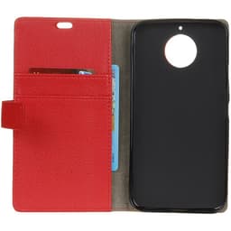 Lommebokdeksel 2-kort Motorola Moto G5s Plus (XT1805)  - RØD