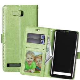 Lompakkokotelo 3-kortti Lenovo A7700  - vihreä