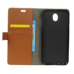 Lompakkokotelo 2-kortti Samsung Galaxy J3 2017 (SM-J330F)  - ruskea