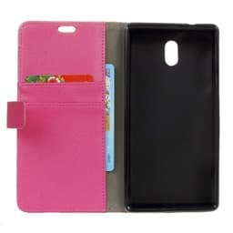Lompakkokotelo 2-kortti Nokia 3 (TA-1032)  - pinkki