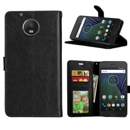 Lompakkokotelo 3-kortti Motorola Moto G5 Plus (XT1683)  - musta