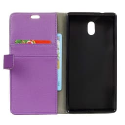 Lompakkokotelo 2-kortti Nokia 3 (TA-1032)  - violetti