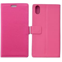 Lompakkokotelo 2-kortti Apple iPhone X / Xs  - pinkki