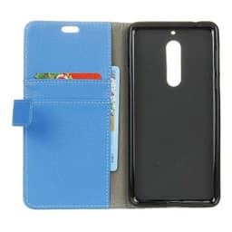 Lompakkokotelo 2-kortti Nokia 5 (TA-1053)  - sininen