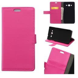 Lompakkokotelo 2-kortti Alcatel Pixi 4 (4.0 ")  - pinkki