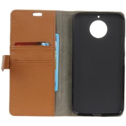 Lompakkokotelo 2-kortti Motorola Moto G5s Plus (XT1805)  - ruskea