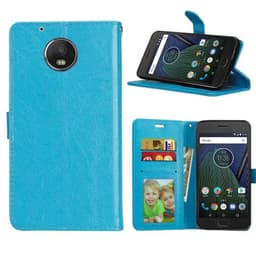 Mobilplånbok 3-kort Motorola Moto G5 Plus (XT1683)  - Ljusblå