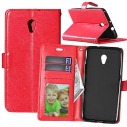 Lommebokdeksel 3-kort ZTE Blade V7  - RØD