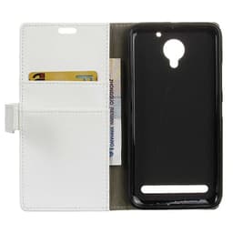 Lompakkokotelo 2-kortti Lenovo Vibe C2  - valkoinen