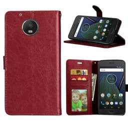 Mobilplånbok 3-kort Motorola Moto G5 Plus (XT1683)  - Brun
