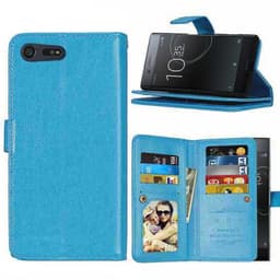Lompakkotelo Flexi 9-kortti Sony Xperia XZ Premium (G8141)  - sininen