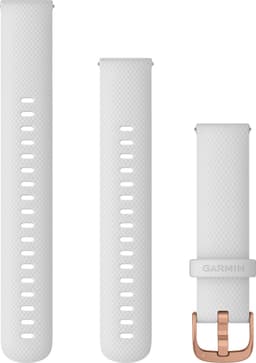 Garmin Quick Release armband 18 mm (vit/rose guld)