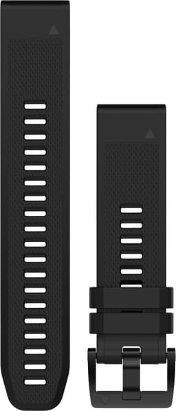 Garmin QuickFit Fenix 5 silikoneurrem 22 mm (sort/sølv)