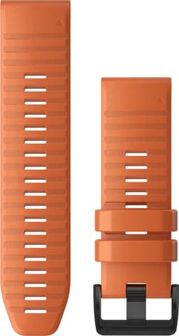 Garmin QuickFit silikonreim 26 mm (ember orange/sort)