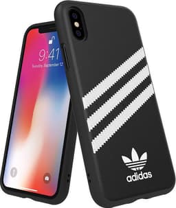Adidas iPhone X/Xs suojakuori (musta/valkoinen)
