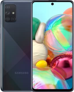Samsung Galaxy A71 smarttelefon (sort)