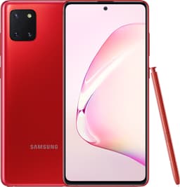 Samsung Galaxy Note10 Lite smartphone (aura rød)