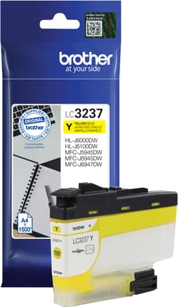 Brother LC-3237Y mustekasetti (keltainen)