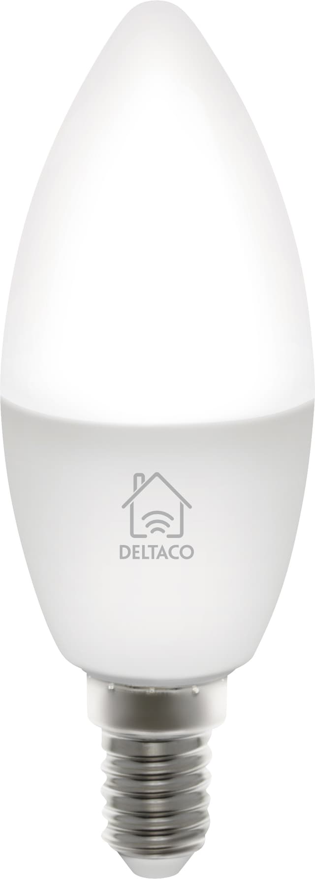 Deltaco E14 smartlyspære (hvit)