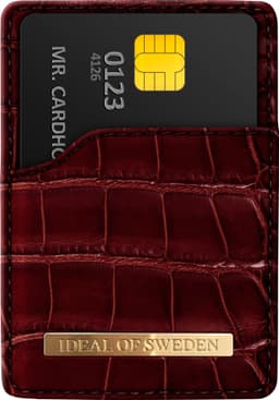 iDeal of Sweden magnetisk plånbok för smartphone (claret croco)