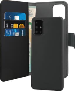 Puro 2-i-1 plånboksfodral för Samsung Galaxy A51 (svart)