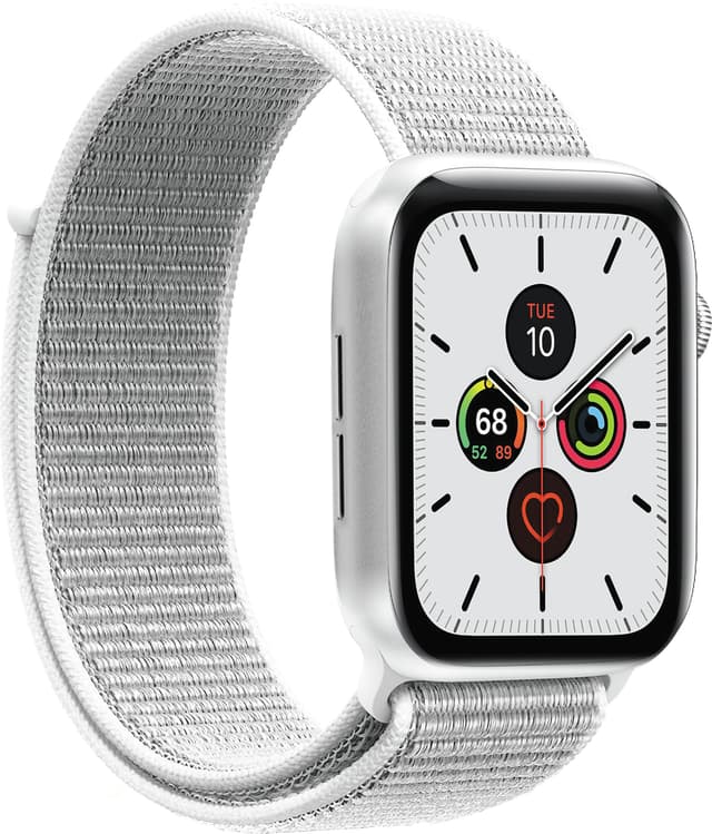 Puro klokkereim i nylon til Apple Watch 42/44/45 mm (hvit)