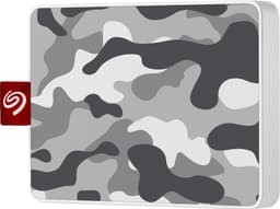 Seagate One Touch portabel SSD, 500 GB (grå/vit camouflage)