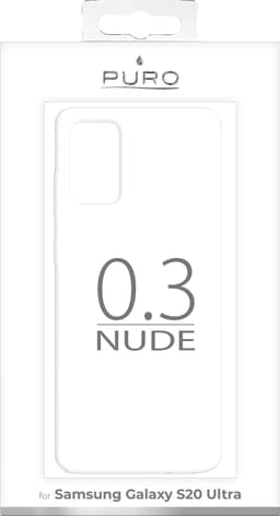 Puro 0.3 Nude Samsung Galaxy S20 Ultra fodral (transparent)
