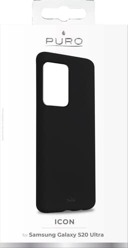 Puro Icon Samsung Galaxy S20 Ultra suojakuori (musta)