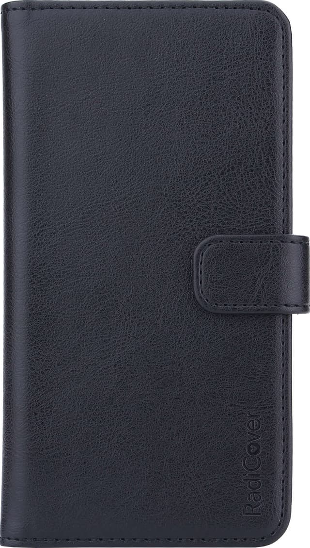 RadiCover 2i1 5,5"-6,5" universellt plånboksfodral (svart)