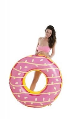 Jilong stor flytande badring donut 125 x 125 cm