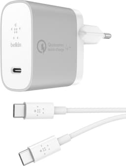Belkin BOOST↑CHARGE USB-C-laddare (vit)
