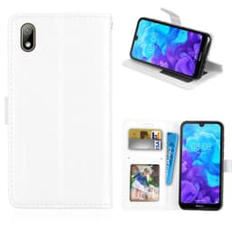 Lompakkokotelo 3-kortti Huawei Y5 2019 (AMN-LX1)  - valkoinen