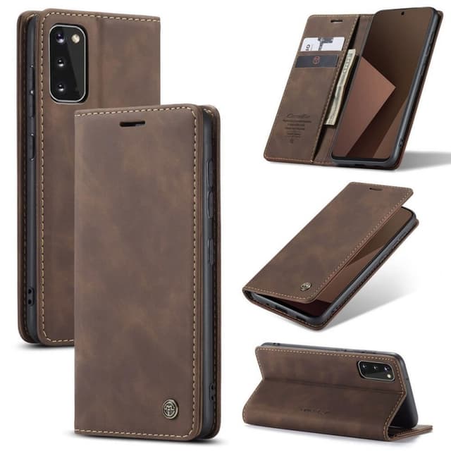 CaseMe Smart FlipCase Samsung Galaxy S20 (SM-G980F)  - kahvi