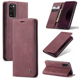 CaseMe Smart FlipCase Samsung Galaxy S20 (SM-G980F)  - viininpunainen
